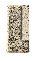 Leinwandbilder - Letter L carved in a concrete block