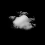 Fototapeta Perspektywa 3d - clouds on black background