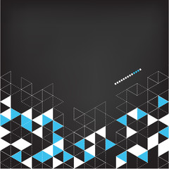 Poster - Abstract technology background with color triangle