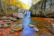 High Dynamic Range photo of Kilgore Falls in Maryland in Autumn