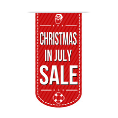 Wall Mural - Christmas in july sale banner design