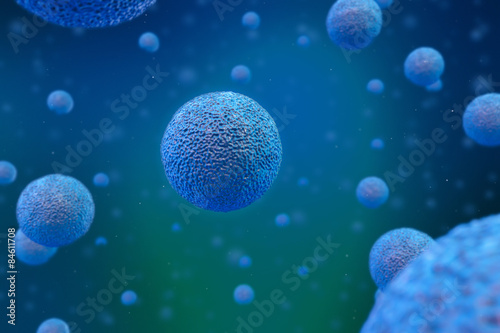 Fotografie, Tablou 3D Human Cell microscope Background