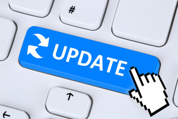 Wall Mural - Computer Software Update aktualisieren Schutz vor Virus