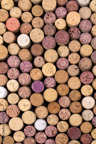 Naklejka - mata magnetyczna na lodówkę wine corks