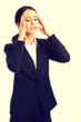 © Piotr Marcinski - Businesswoman having huge headache