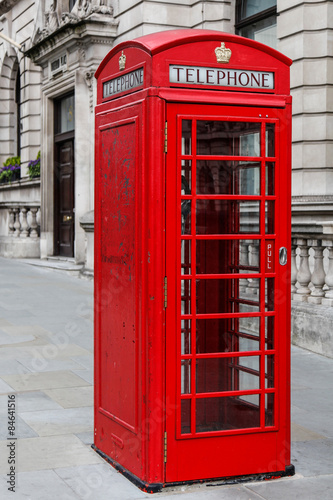 Fototapeta na wymiar London, phonebooth,