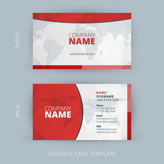 Wall Mural - Vector Creative Business Card Template