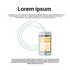 Poster - Mobile Cell Smart Phone Abstract Logo Simple Icon Thin Line