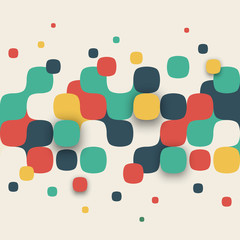 Poster - Illustration of abstract texture with squares.