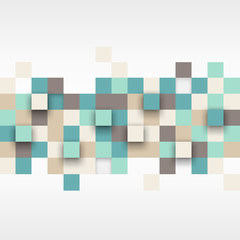 Poster - Illustration of abstract texture with squares.
