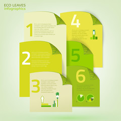 Wall Mural - Leaf infographic