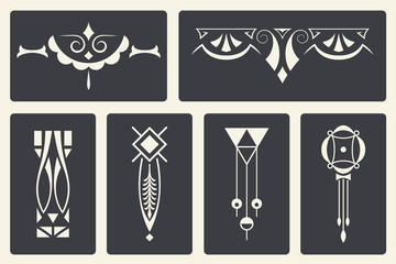 Wall Mural - vector abstract ornaments for design of printed and web products