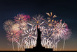 Statue of Liberty on the background of fireworks