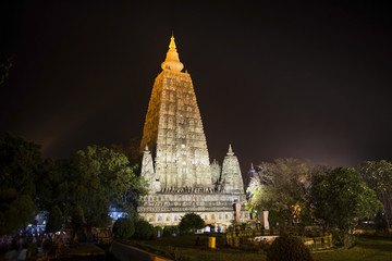 Mahabodhi temple in Bodhgaya. India