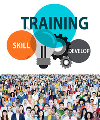 Sticker - Training Skill Develop Ability Expertise Concept