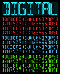 Wall Mural - Digital Font