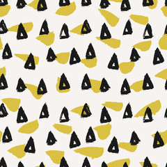 Poster - hand drawn abstract seamless pattern