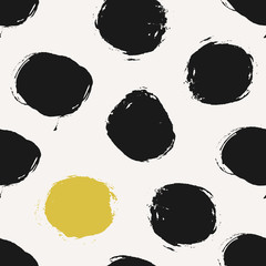 Poster - hand drawn circles seamless pattern