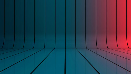 Glossy background with lines that curve upward