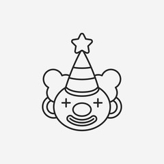 Canvas Print - birthday character line icon