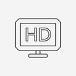 © vectorchef - TV line icon
