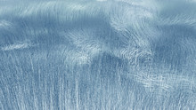 Abstract Ice Rime Blue Texture On Glass