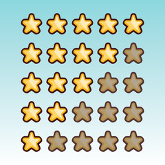 Poster - Rating stars set