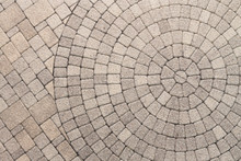 Circle Design Pattern In Patio Paving