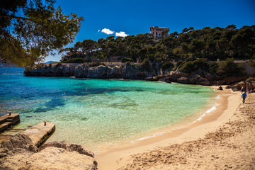 Wall Mural - sandy Cala Gat beach