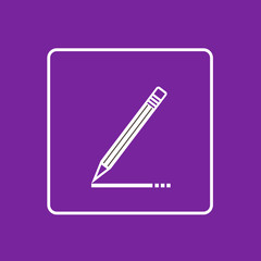 Poster - Pen Write Sign Up Icon Thin Line Simple Logo Minimalistic 