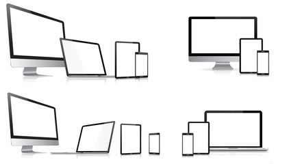 Poster - Modern digital tech device collection