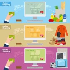 Poster - Online shopping banners