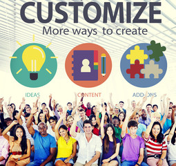 Sticker - Customize Ideas Identity Individuality Innovation Personalize