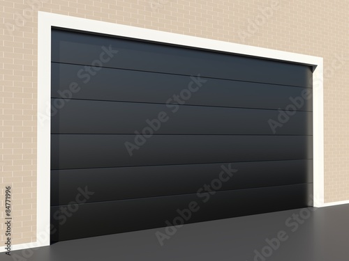Modern Black Garage Door With Windows Buy This Stock