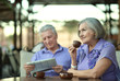 © aletia2011 - Senior couple drinking coffee