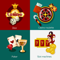 Canvas Print - Casino Concept Set