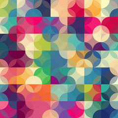 Poster - Abstract colorful geometric background