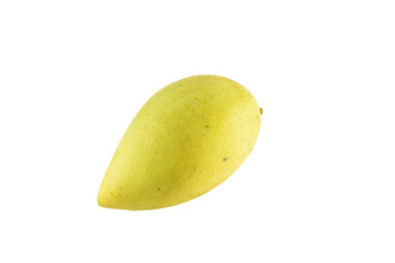 Mango fruit isolated on white background.