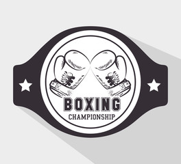 Canvas Print - Boxing design.