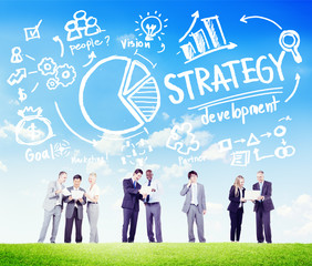 Poster - Strategy Development Goal Marketing Vision Planning Business Con