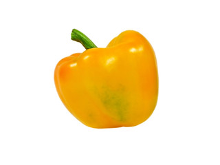 Sweet yellow pepper.Isolated.