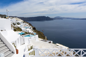 Wall Mural - view of Greek city Oia