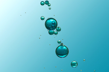 under water