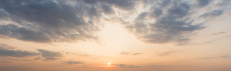Wall Mural - panoramic sunset, sky background