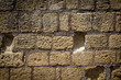 Ancient tuff wall, background texture, Naples Italy