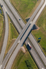 Wall Mural - aerial view of highway