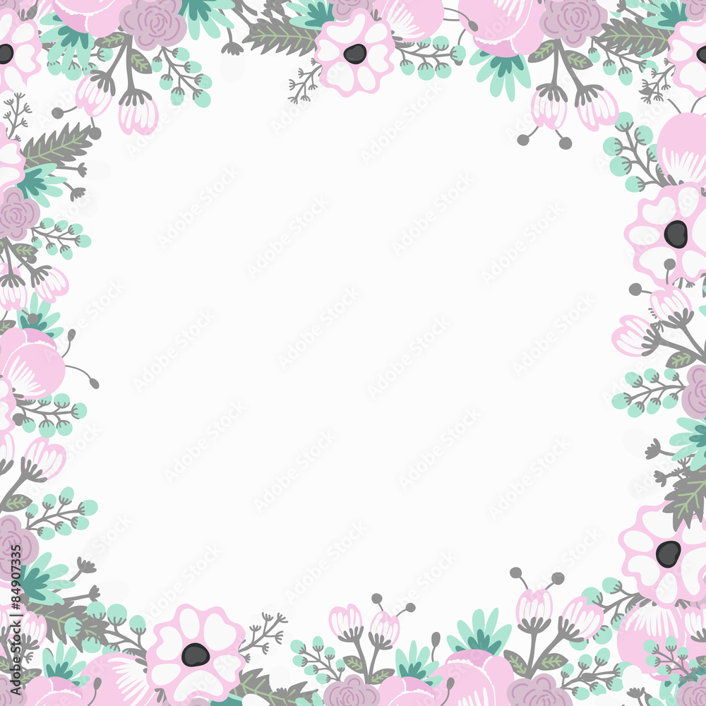 Floral Vector Background for patterns, wallpaper, wedding, birthday,  invitation cards. Web, business template Stock Vector | Adobe Stock, image size:1000x1000