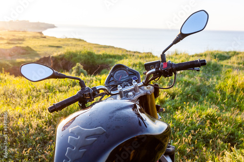 Travel on motorcycle. Fototapete