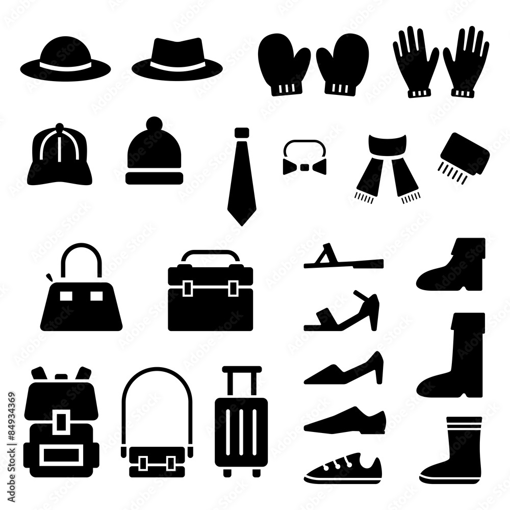 ファッション雑貨　アイコン　セット