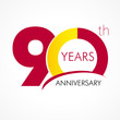 90 years anniversary logo